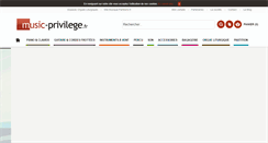 Desktop Screenshot of music-privilege.fr